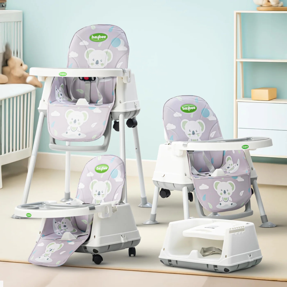 Y22 GREY KOALA BABY LINE STOLICA ZA HRANJENJE